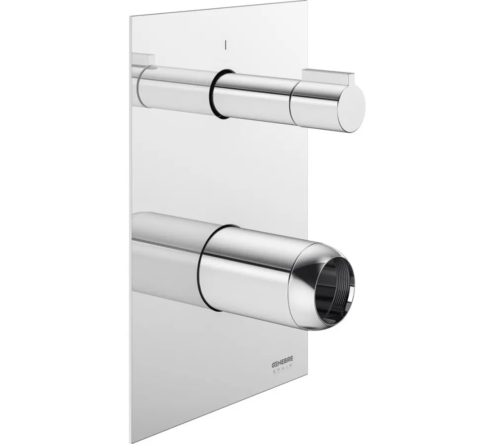 Kit Placa Ducha Rectangular 2 Vías